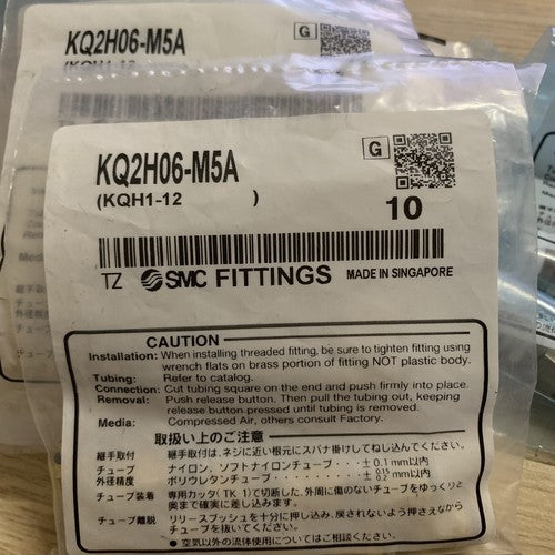 1Bag/10pcs  SMC KQ2H06-M5A Fittings Free shipping