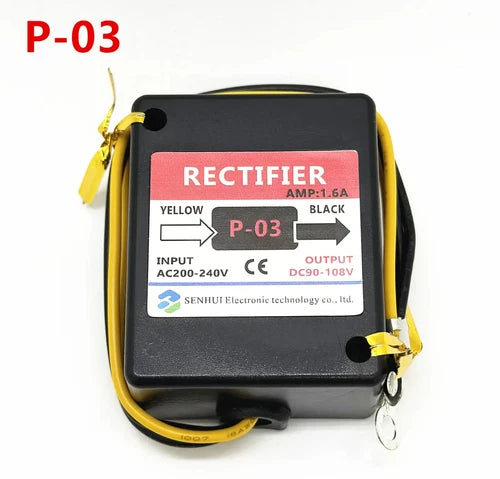 1X P-03 1.6A 220-240VAC 90-108VDC POWER UNIT  Motor Brake Rectifier