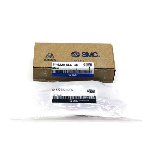 SMC SY7120-6LZD-02 5 Port Rubber Seal Solenoid Valve 12VDC