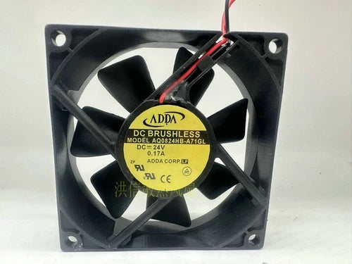 1 PCS  Fan  8CM 2 wire cooling fan AQ0824HB-A71GL DC24V 0.17A 8025