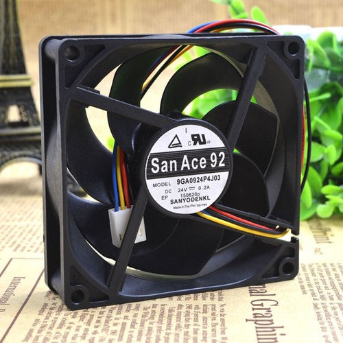 One For SANYO  9GA0924P4J03 San Ace92 24V 0.2A cooling fan Free Shipping