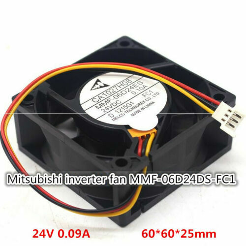 MMF-06D24ES-FC1 Mitsubishi inverter fan 6CM 6025 24V 0.10A 3-pin