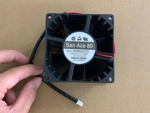 1PC  2-wire high-end inverter fan  8038 8CM 9G0824G102 DC24V 0.56A