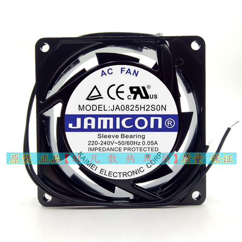 1 pcs JAMICON Fan JA0825H2S0N AC220-240V 0.05A 8025 8cm 2 wire Cooling fan