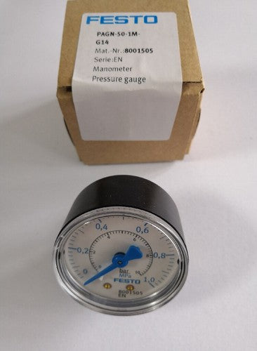 1 pcs FESTO PAGN-50-1M-G14 (8001505) pressure gauge
