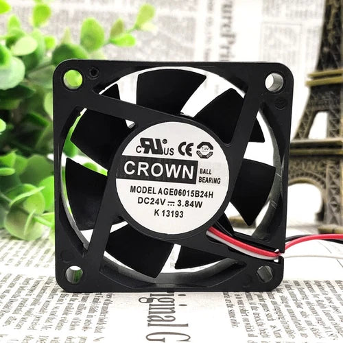 1 pcs  cooling fan  AGE06015B24H DC24V 3.84W 6015 6CM