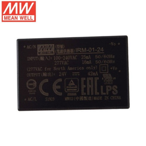 Mean Well IRM-01 switching power supply 3.3V5V9V12V24V pin type 1W AC-DC module