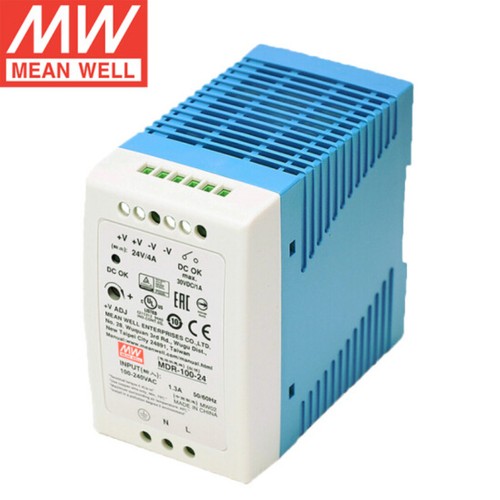 Mean Well Switching Power Supply Module MDR-100 DIN Rail Type 12V24V48V DC 100W