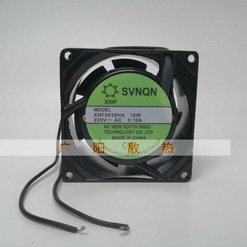 1 PCS SVNON Fan XNF8038HA AC 220V 16W 8cm 8038 2 wire Cabinet cooling Fan