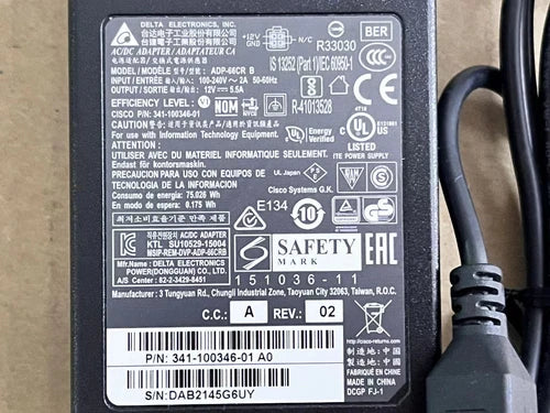 1pc for  plug ADP-66CR B 341-100346-01 12V 5.5A   891F 892F Four-hole