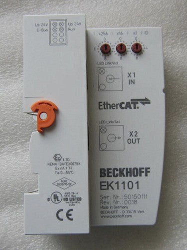 1pc BECKHOFF EtherCAT Coupler Module EK1101 with ID Switch