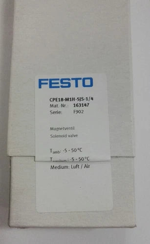 1PC  FESTO CPE18-M1H-5JS-1/4 163147 Solenoid Valve Free Shipping