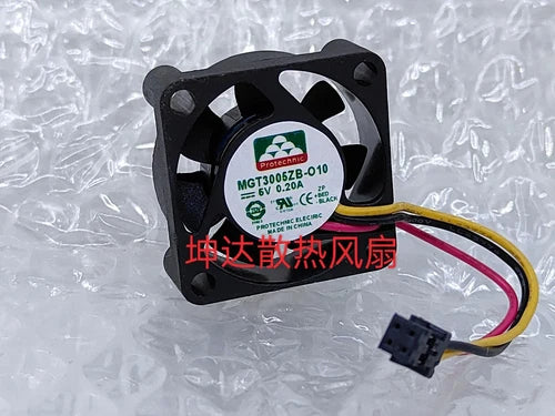 1 PCS  3 wire cooling fan Protechnic Fan MGT3005ZB-O10 DC5V 0.20A 3010 3CM