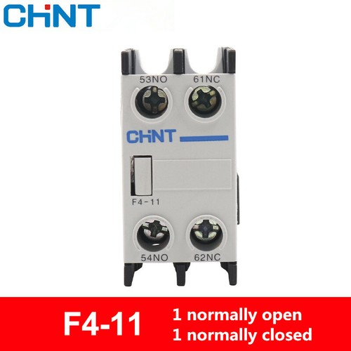CHNT AC contactor auxiliary contact F4-11 1 normally open 1 normally closed