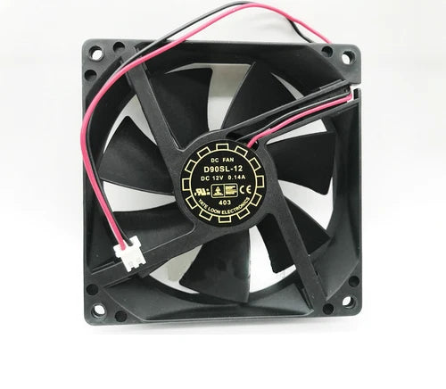 1PC DC12V 0.14A chassis cooling fan 2pin D90SL-12 90*90*25MM 9025