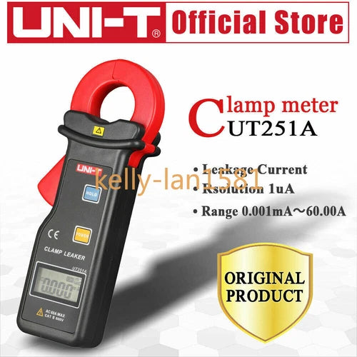 1PC Leakage Current Clamp Meter 0.001mA-60A Data UNI-T UT251A RS-232 10000Count