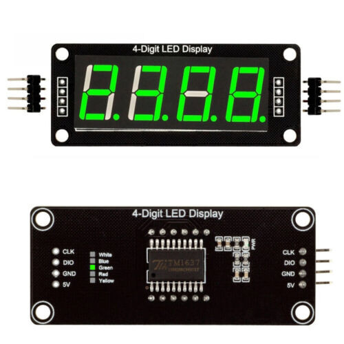 5 PCS TM1637 0.56"" 4-Bit LED Clock Tube Display for Arduino Red/Blue/Green-