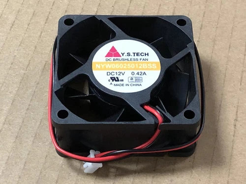 1PC For  0.42A 6CM 2pin cooling fan  6025 NYW06025012BSS DC12V