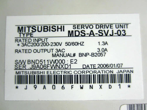 1PC  Mitsubishi MDS-A-SVJ-03 Servo Drive MDSASVJ03 In Box Sealed