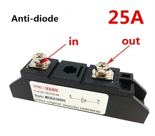 1pc 25A 1600V Anti-back Charge Diode MD25A1600V Anti-diode