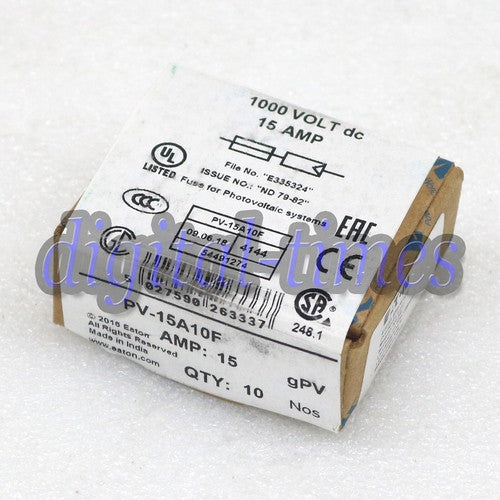 10pc  Bussmann Eaton Fuse PV-15A10F PV15A10F 15A Free shipping#LJ