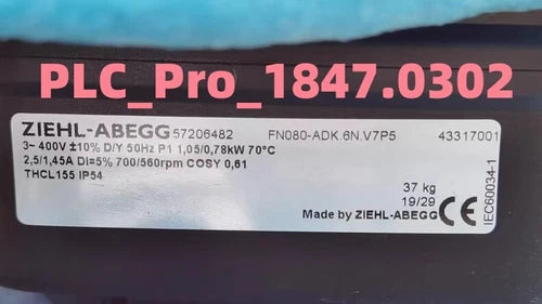 1PC  ZIEHL-ABEGG FN080-ADK.6N.V7P5 FE080-ADK Air Conditioner fan Fast ship