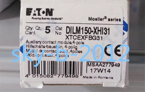 1 PCS DILM150-XHI31  Contactor    contacts