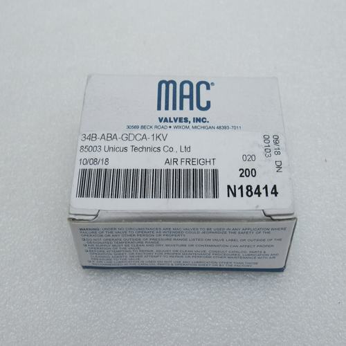 1 pcs MAC 34B-ABA-GDCA-1KV solenoid valve