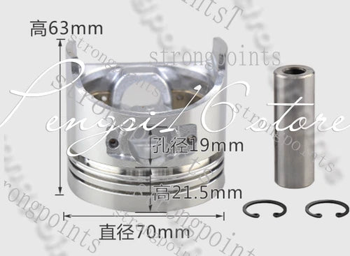 piston ring assembly Air-cooled diesel engine/microtiller parts186FA188/190/192F
