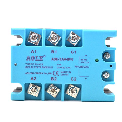 TSR-40AA Three Phase Solid State Relay Module AC 80-280VAC to 480VAC 40A