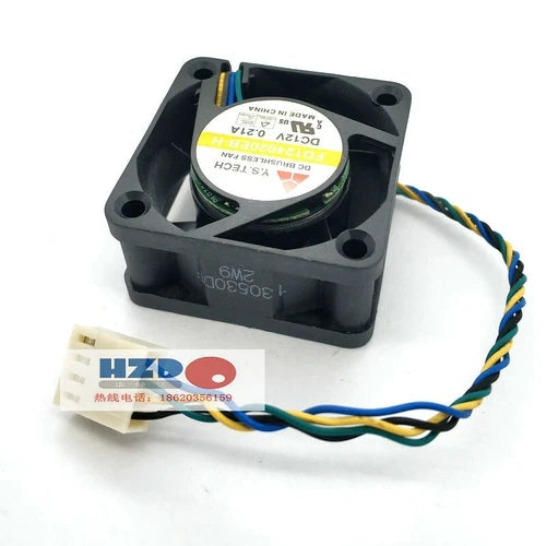 Y.S.TECH FD124020EB-H fan 12V 0.21A 4pin 40*40*20mm