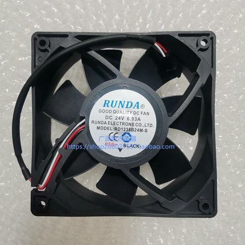 1 PCS RUNDA Fan RD1238B24M-S DC24V 0.93A 12038 12cm 3 wire cooling fan