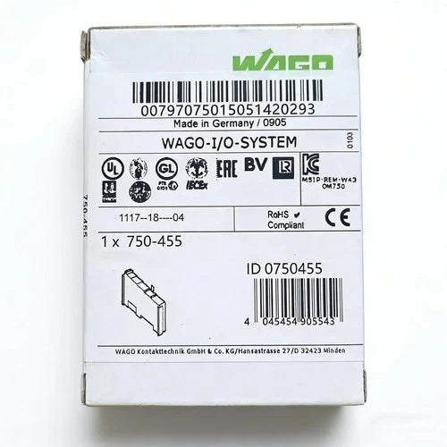 750-455  WAGO 750455 4-Channel Analog Input PLC Module
