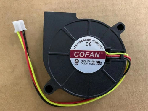 1PC  3-wire chassis turbine blower cooling fan 5015 5CM FB5015L12B 12V 0.08A