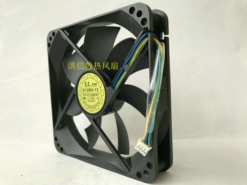1 PCS YATE LOON Fan YaLn FAN D12BH-12 DC 12V 0.30A 4 Pin 12025 12CM