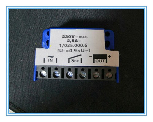 1pc 1/025.000.6 230V 2.5A Motor Brake Rectifier Brückengleichrichter Bridge