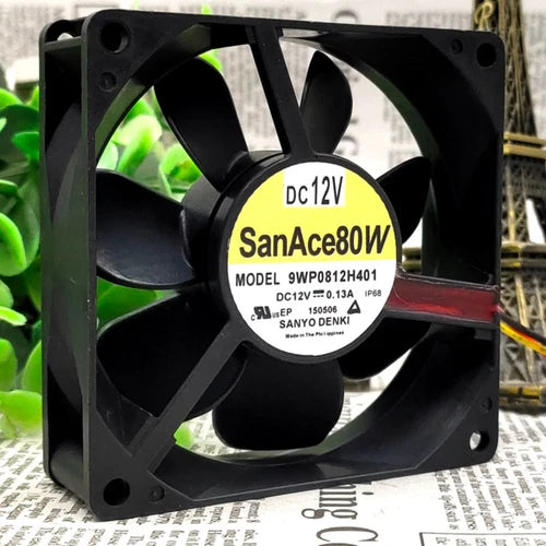 1PC waterproof mute industrial cooling fan  9WP0812H401 12V 8025 0.13A 8CM