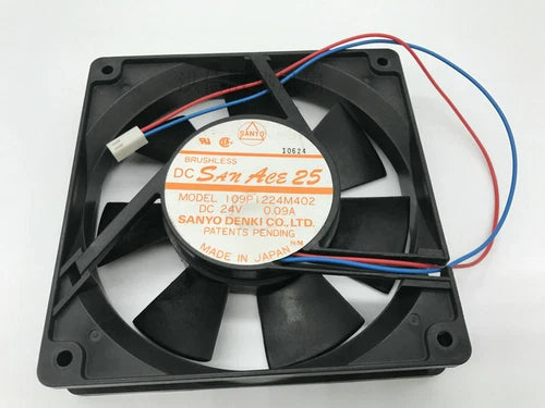1 PCS 12025 12CM 2 Pin    Fan San Ace25 109P1224M402 DC24V 0.09A