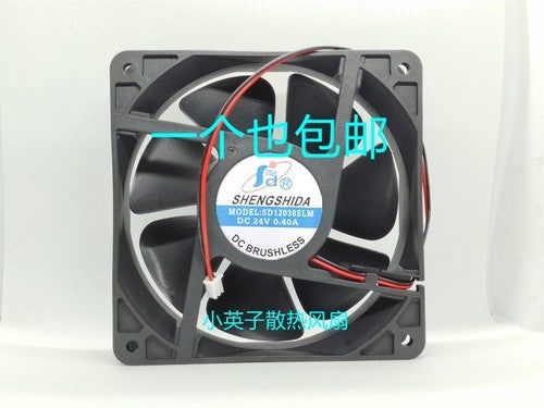 1 PCS SHENGSHIDA Fan SD12038SLM DC24V 0.40A 12038 12cm 2 wire cooling fan