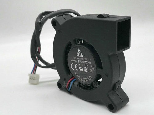 1 PCS DELTA Fan BFB0612HB DC 12V 0.22A 6015 6CM 3 Pin