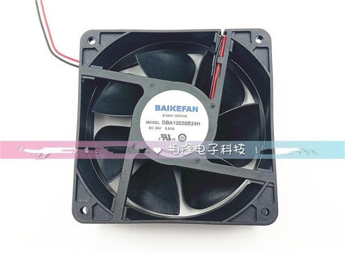 1 PCS BAIKEFAN Fan DBA12038B24H DC24V 0.61A 12038 12CM 2 Wire cooling fan