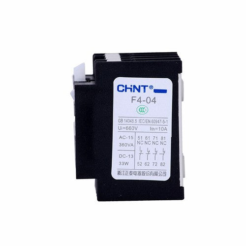 2PC  CHNT AC Contactor Auxiliary Contact Group F4-04 4NC Normally Closed