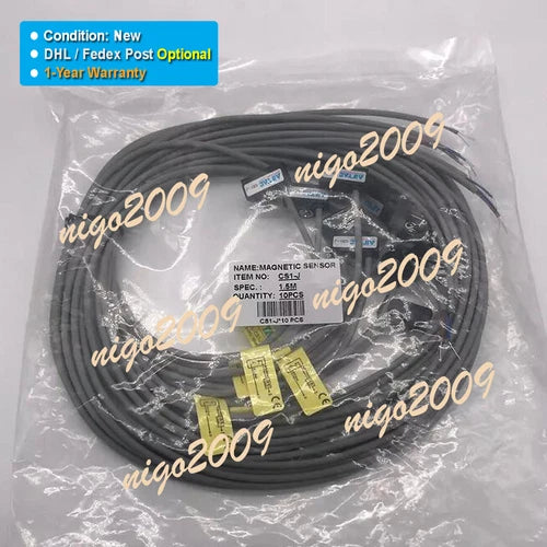 qty：10  Cylinder Pneumatic Sensor CS1-J 1.5m  Magnetic Sensor
