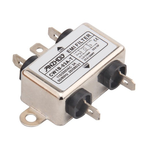 1PC CW1B-10A-T CW1B-6A-T CW1B-3A-T EMI FILTER 115/250VAC 10A 6A 3A Power Filter