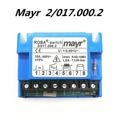 1pc Mayr ROBA -switch 2/017.000.2 230..400V~ 1.8A- 10MΩ Brake Rectifier