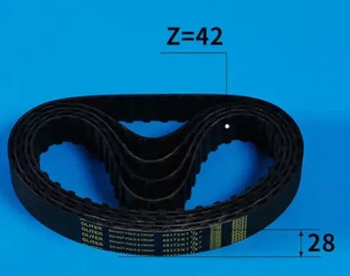 1x Rubber Timing Belt Z42*28 Toothed Belt 620MM Milling Machine Part X6325 40173