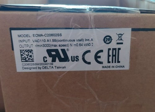 1PC  DELTA in box servo motor ECMA-C20602SS One year warranty Fast Delivery