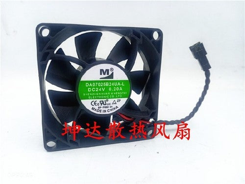 1 PCS YM M Fan DA07025B24UA-L DC 24V 0.20A 7025 7cm 2 pin cooling fan