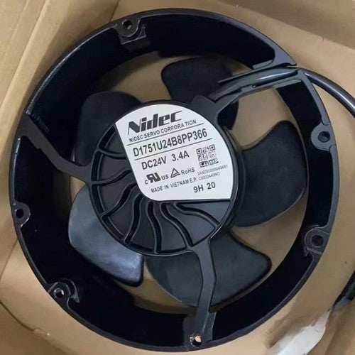 1PCS  For Nidec D1751U24B8PP366 DC24V 3.4A 4-wire 170mm cooling fan