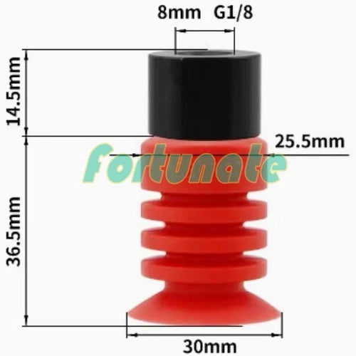 QTY:10  FOR vacuum suction cup SBLP30S-G1F 1/8 internal thread